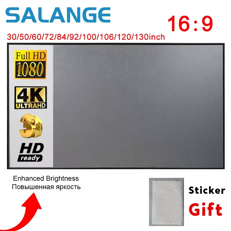 Home Cinema Projector Screen - شاشة عرض Salange، شاشة عرض قماش
