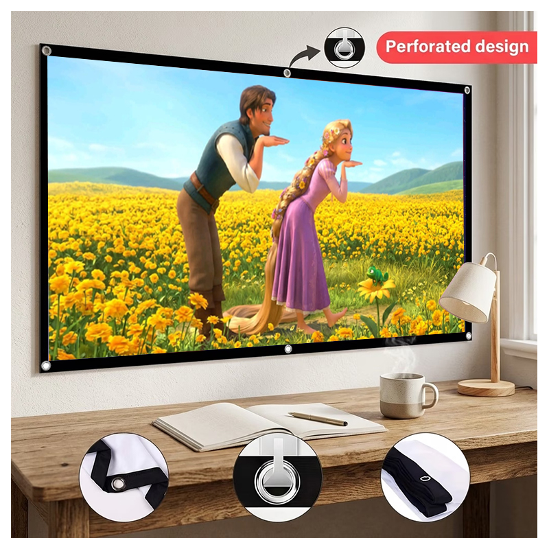 شاشة عرض محمولة، لا تحتاج إلى  - مراجعة Home Cinema Projector Screen وسعره