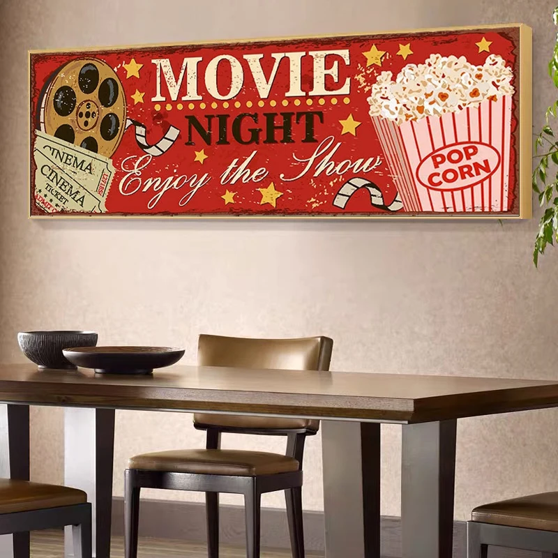 سينما تسجيل قماش اللوحة مجردة  - مراجعة Home Cinema Room وسعره