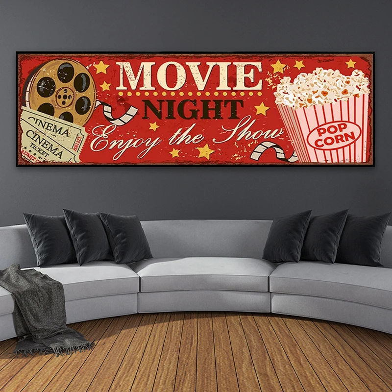 سينما تسجيل قماش اللوحة مجردة  - مراجعة Home Cinema Room وسعره