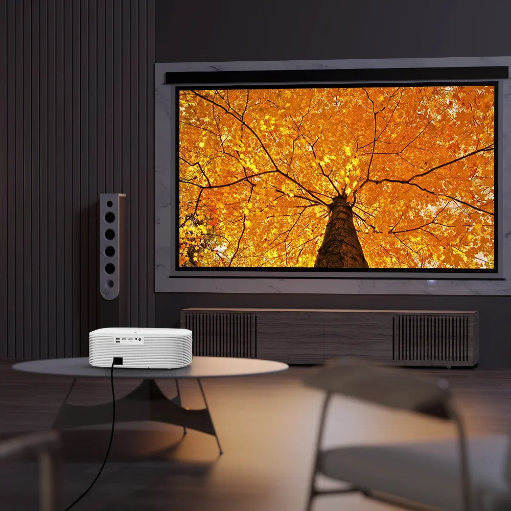 أجهزة عرض LCD عالية الجودة وعا - مراجعة Home Cinema Projector Screen وسعره