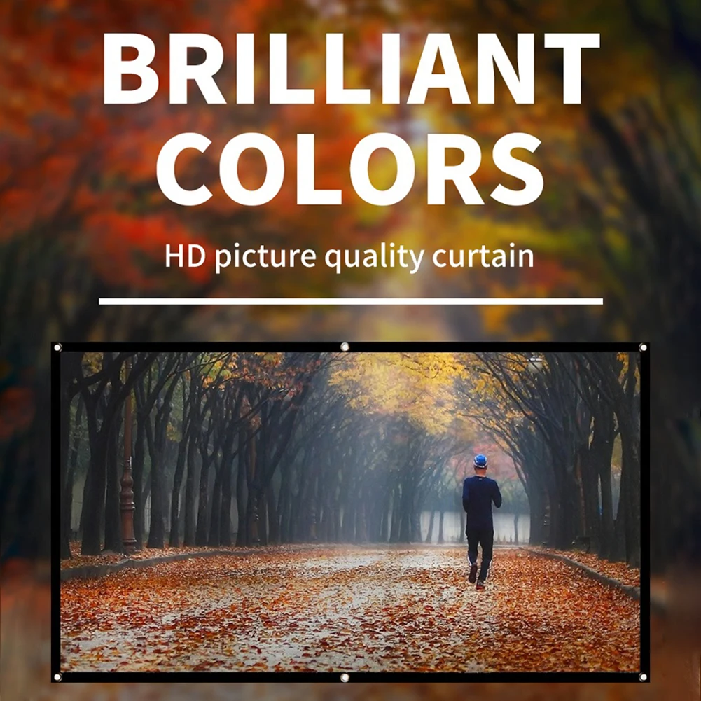 ستارة عرض بسيطة بنسبة 16:9 مقا - مراجعة Home Cinema Projector Screen وسعره