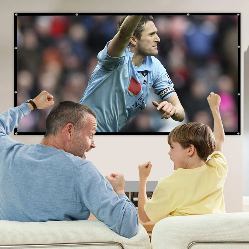 ستارة عرض بسيطة بنسبة 16:9 مقا - مراجعة Home Cinema Projector Screen وسعره