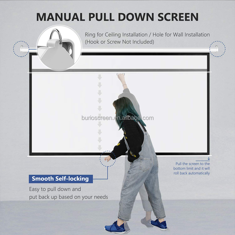 شاشة عرض سينمائية منزلية 150 ب - مراجعة Home Cinema Projector Screen وسعره