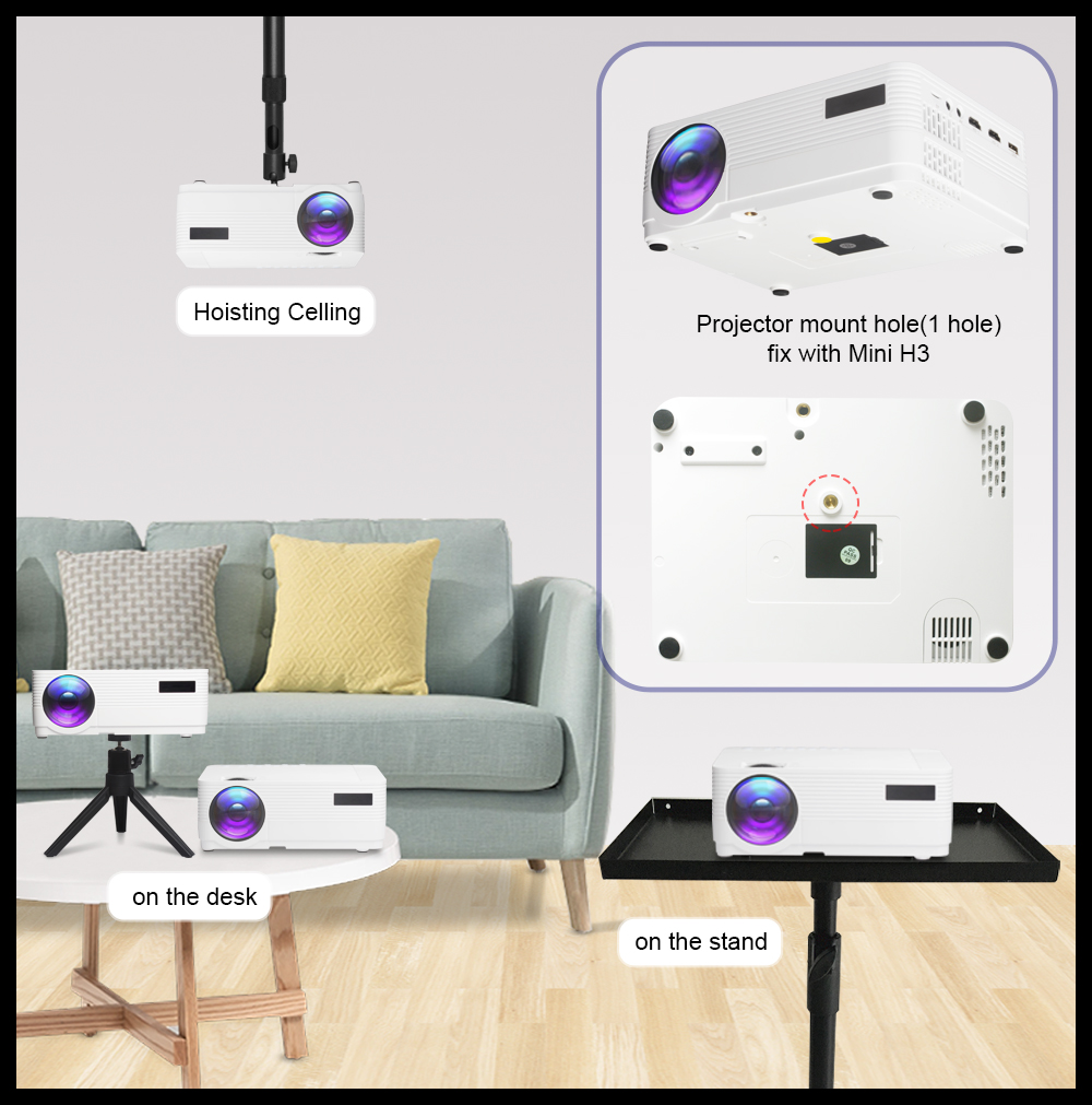 جهاز عرض سينمائي منزلي بدقة 4K - مراجعة Home Cinema Projector Screen وسعره