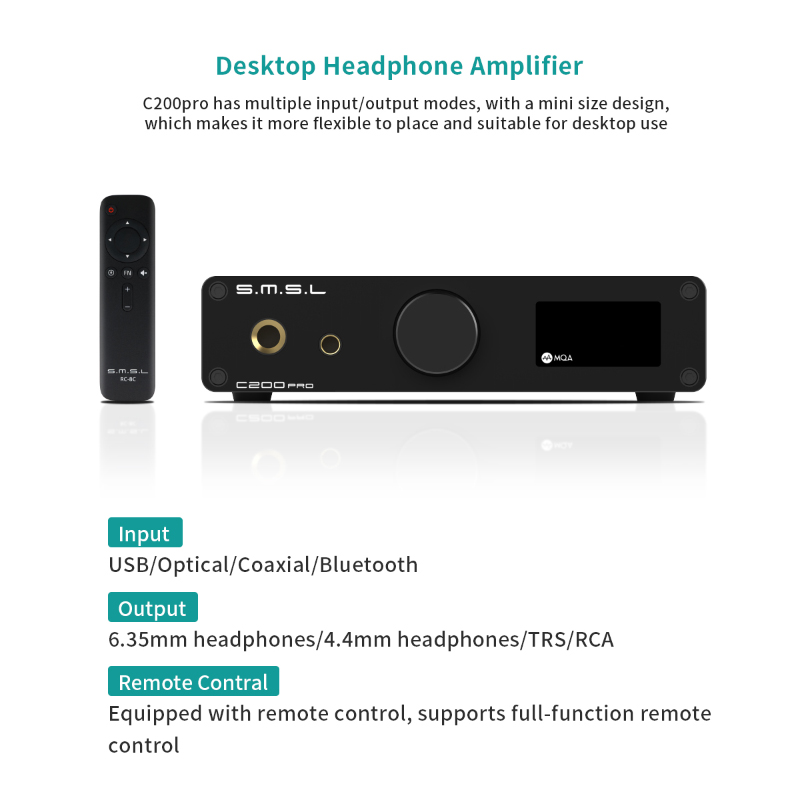 SMSL C200 PRO MQA LDAC DSD512  - مراجعة Surround Sound Decoder وسعره