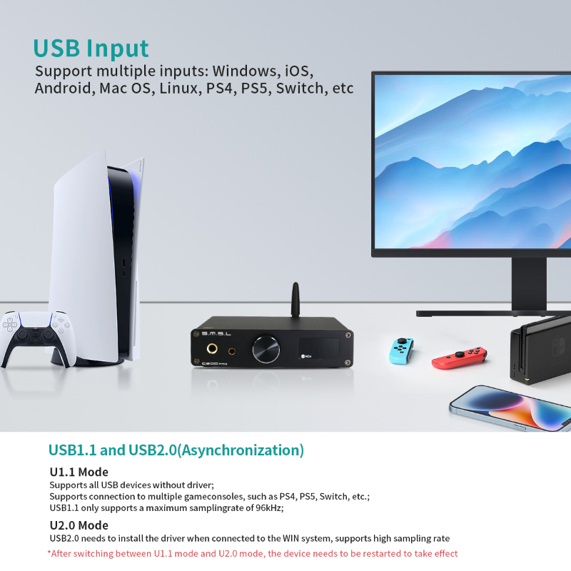 SMSL C200 PRO MQA LDAC DSD512  - مراجعة Surround Sound Decoder وسعره