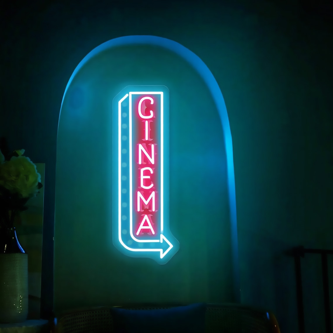لافتة نيون سينمائية، لافتة نيو - مراجعة Home Cinema Food وسعره