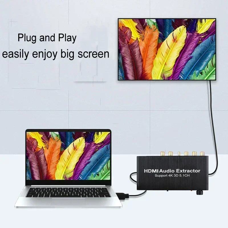 4K 3D 5.1 قناة 5.1CH مستخرج ال - مراجعة Surround Sound Decoder وسعره