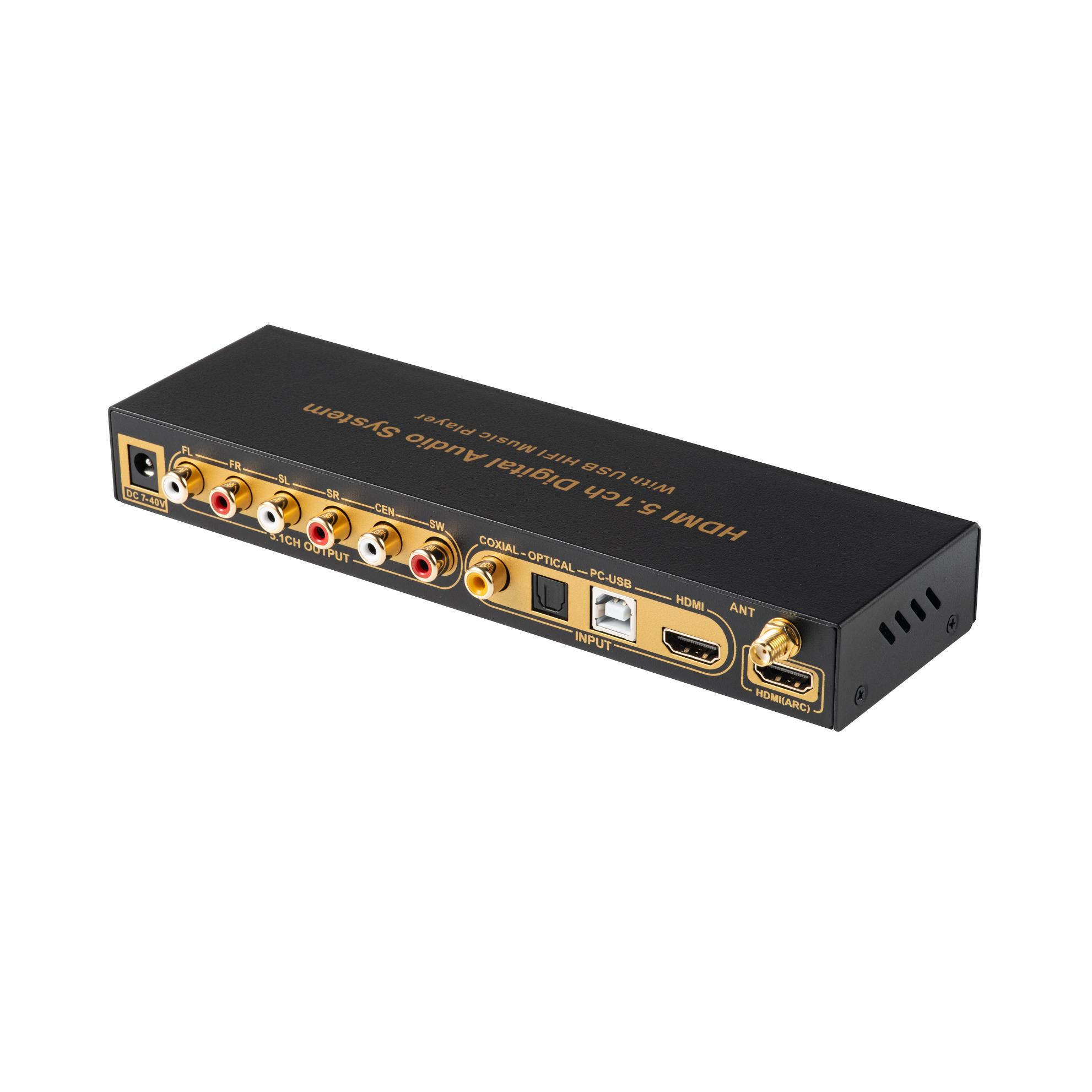 محول فك تشفير الصوت dts ac3 5. - مراجعة Surround Sound Decoder وسعره