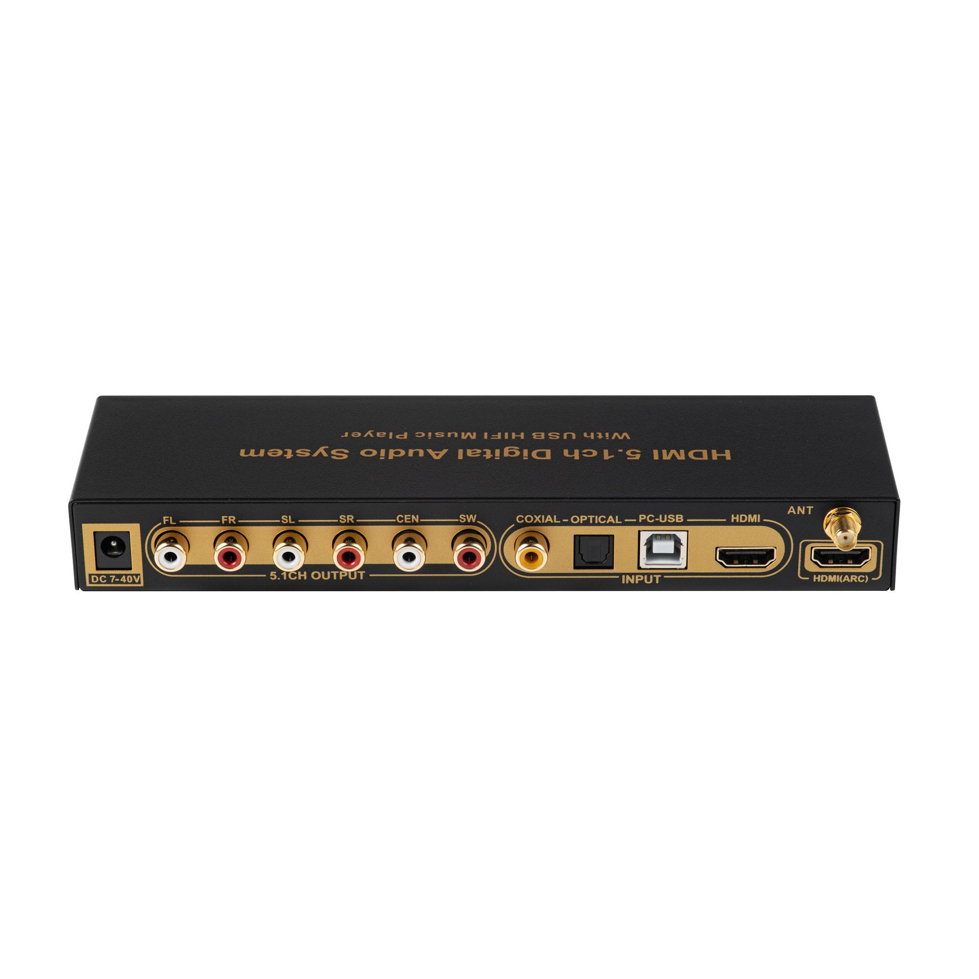 محول فك تشفير الصوت dts ac3 5. - مراجعة Surround Sound Decoder وسعره