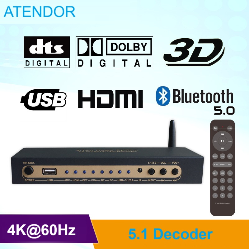DTS Dolby Digital Audio 5.1 De - مراجعة Surround Sound Decoder وسعره