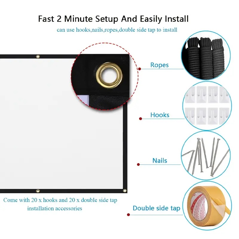 شاشة عرض للبروجيكتور بنسبة 16: - مراجعة Home Cinema Projector Screen وسعره